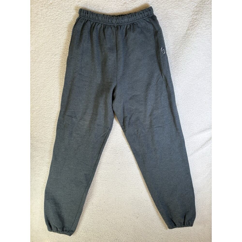 Vintage Discus Jogger Sweatpants Mens Small Gray Blank 90s Gym Workout Track
